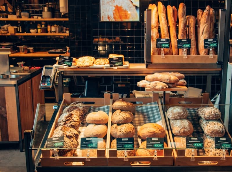 Bakery and café packaging for pastries and coffee service